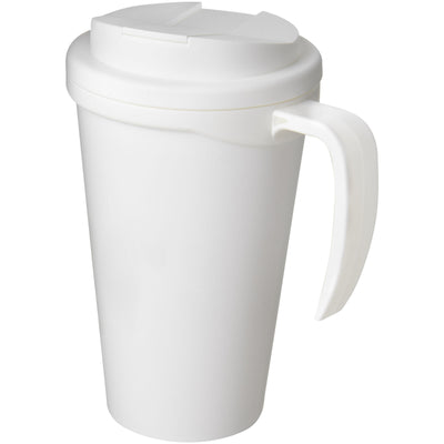 Branded Americano® Grande 350 ml mug with spill-proof lid