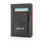 A5 Notebook with phone pocket