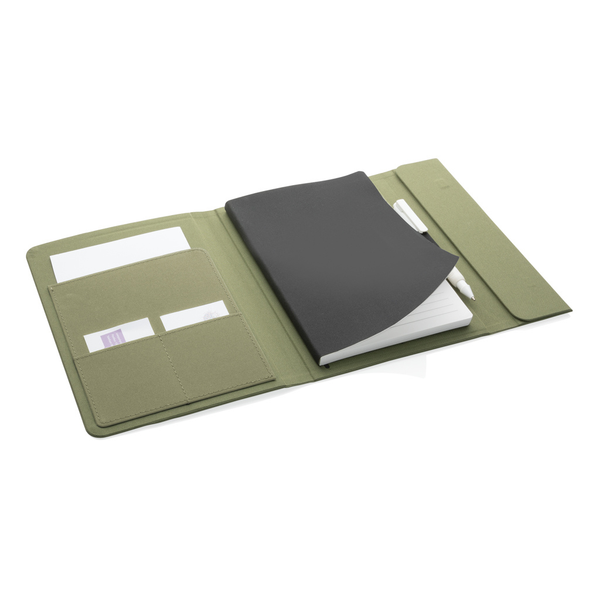 Branded Impact Aware™ A5 notebook with magnetic closure