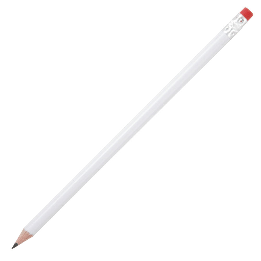 Branded HB PENCIL sharpened with rubber tipped