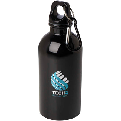 Oregon 400 ml RCS certified single wall stainless steel water bottle with carabiner