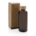 GRS RPET bottle with bamboo lid