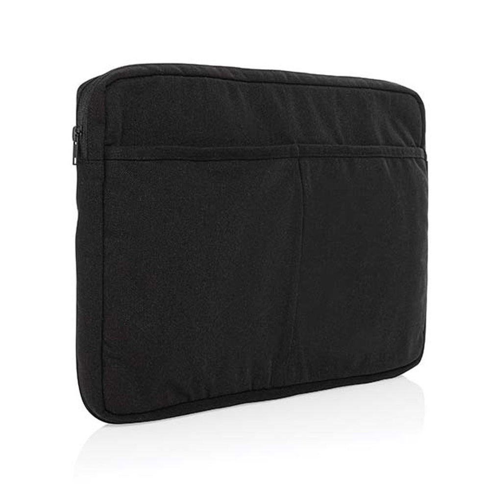 Branded Laluka AWARE™ recycled cotton 15.6 inch laptop sleeve