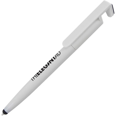 Branded PHONE-UP ball pen with phone cleaner/stylus