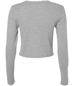 Bella Micro Rib Long Sleeve Baby T-Shirt Athletic Heather