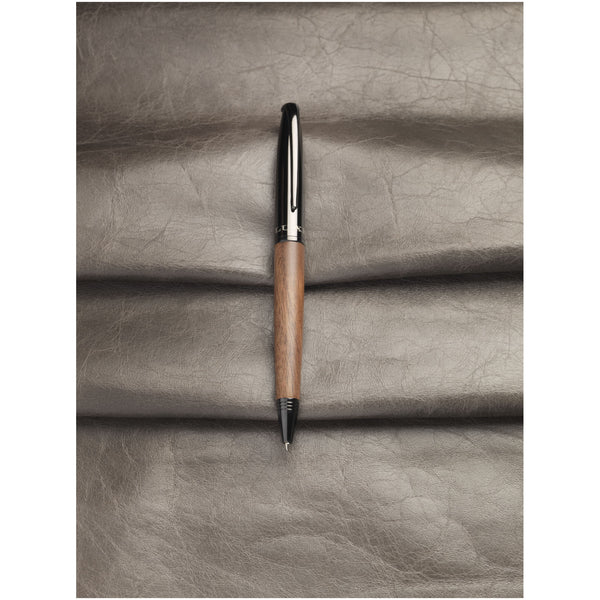 Branded Loure wood barrel ballpoint pen