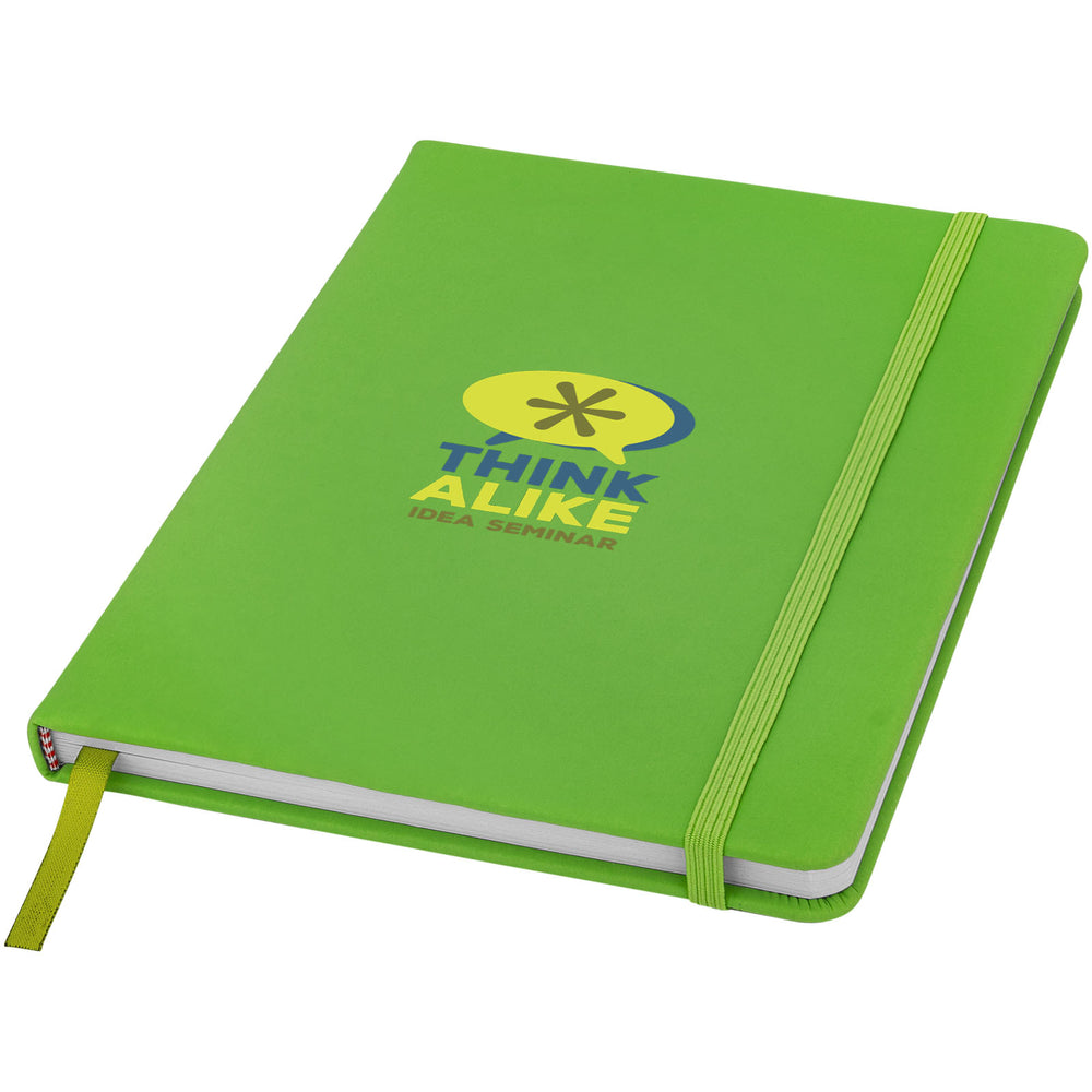 Spectrum A5 hard cover notebook Lime