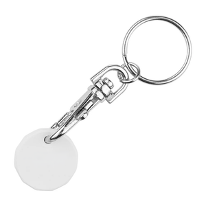 Recycled Plastic Trolley Coin Keyring