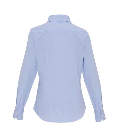 Premier Ladies Long Sleeve Striped Oxford Shirt