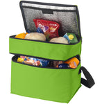 Branded Oslo 2-zippered compartments cooler bag 13L