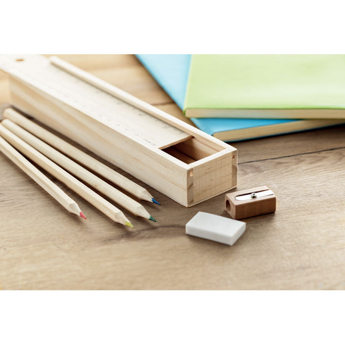 Branded Stationery set in wooden box