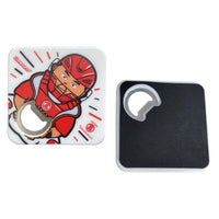Bottle Opener Coaster - 85mm x 85mm x 8.85mm