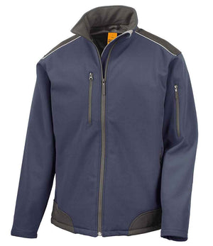 Result Work-Guard Ripstop Soft Shell Jacket Navy/Black