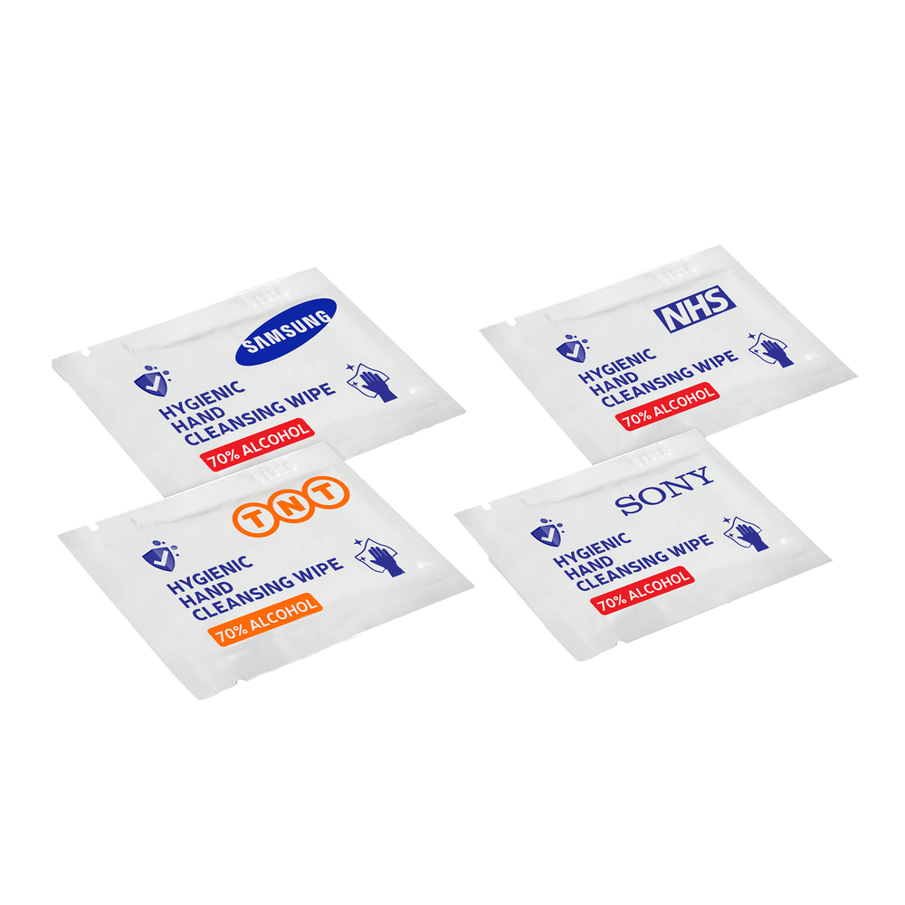 Branded Alcohol Cleansing Wipe