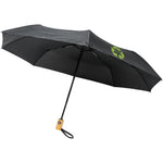Branded Bo 21" foldable auto open/close recycled PET umbrella
