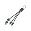 Metal 4-in-1 Charging Cable with Keyring