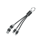 Metal 4-in-1 Charging Cable with Keyring