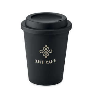 Double wall tumbler PP 300 ml with drinking lid