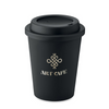 Branded Double wall tumbler PP 300 ml with drinking lid