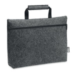 Branded RPET felt zippered laptop bag