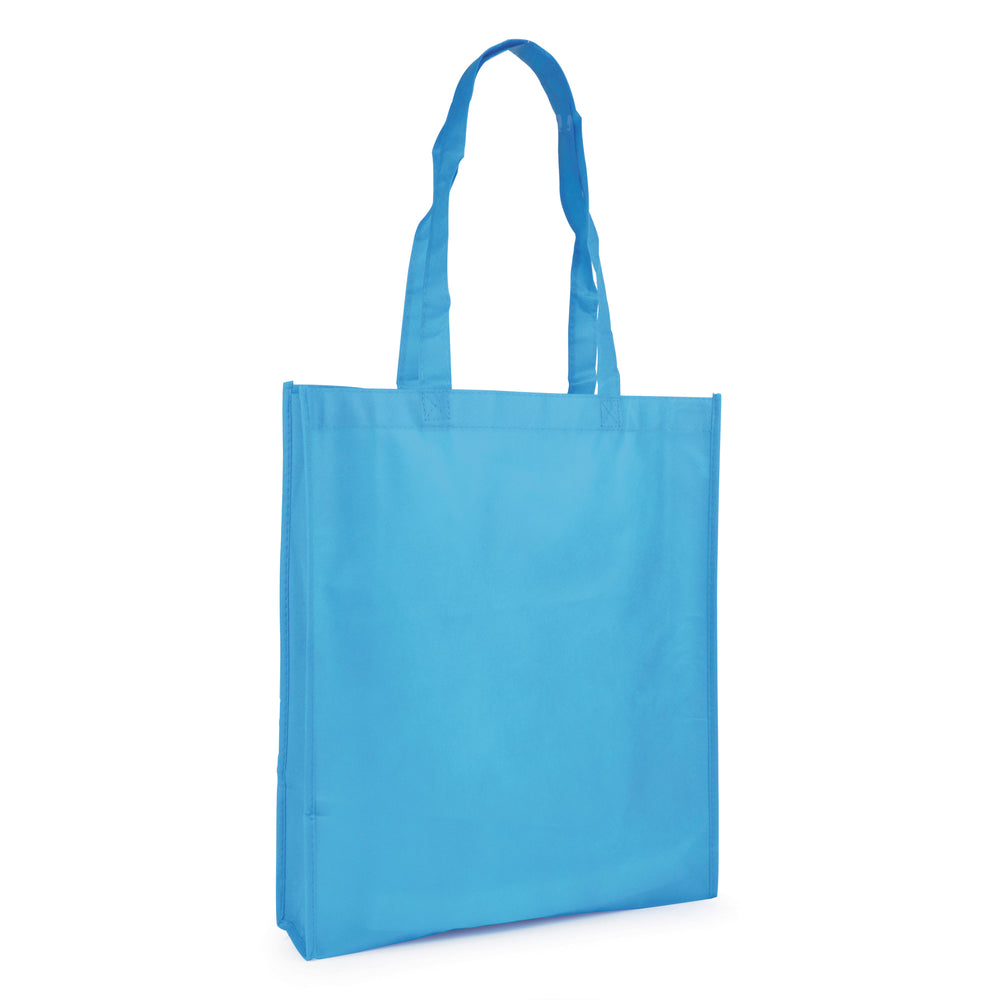 Branded Eco Friendly non woven PP long handled shopper with gusset