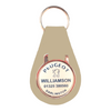 Branded Pear Shaped Keyfob with Dome