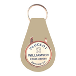 Branded Pear Shaped Keyfob with Dome