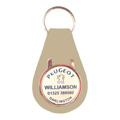 Branded Pear Shaped Keyfob with Dome