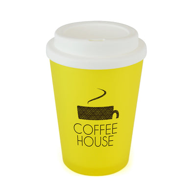 Branded Haddon Colour Frosted 350ml double wall tumbler