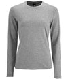 SOL'S Ladies Imperial Long Sleeve T-Shirt Grey Marl