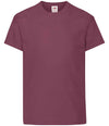 Fruit of the Loom Kids Original T-Shirt Burgundy