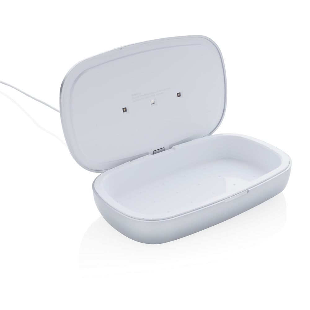 Branded Rena UV-C steriliser box with 5W wireless charger
