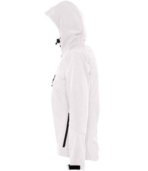 SOL'S Ladies Replay Hooded Soft Shell Jacket White