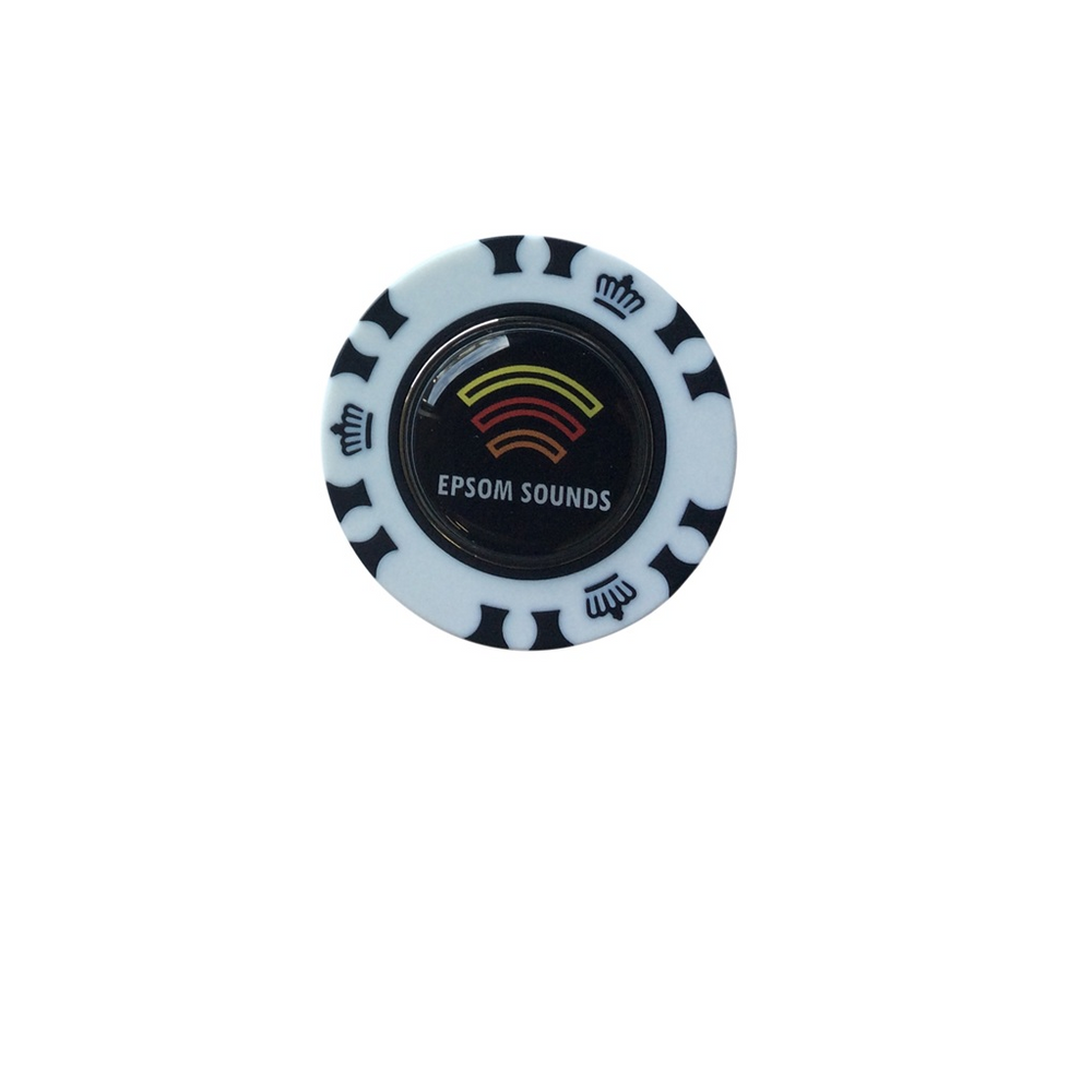 Crown Black Poker Chip Golf Marker - 40mm
