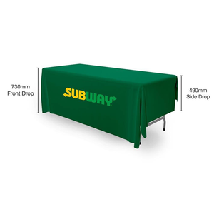 6ft Custom Branded Tablecloth - Next Day Express