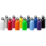 Oregon 400 ml RCS certified single wall stainless steel water bottle with carabiner