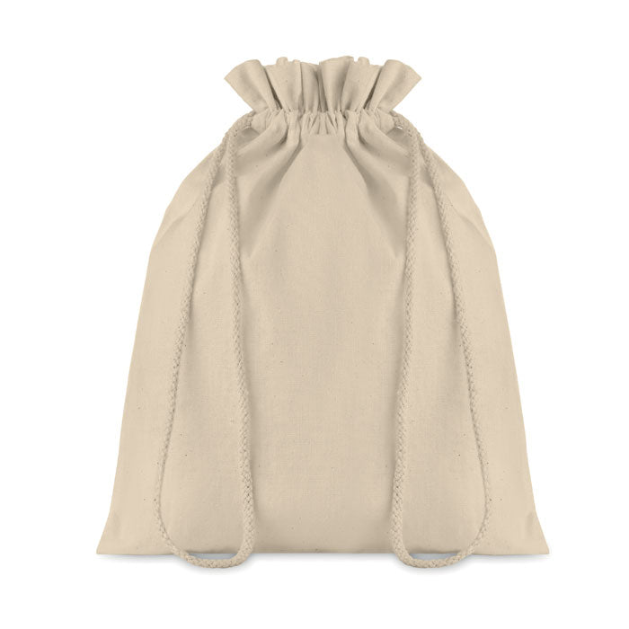 Branded Medium Cotton draw cord bag