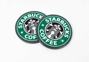 Branded Mega 30mm Golf Ball Marker with Full Colour Dome Resin - Black Nickel