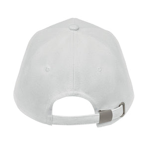 Organic cotton baseball cap White