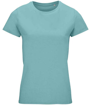 SOL'S Ladies Crusader Organic T-Shirt Pool Blue