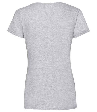 Fruit of the Loom Lady Fit Value V Neck T-Shirt Heather Grey