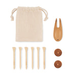 Golf accessories set in pouch