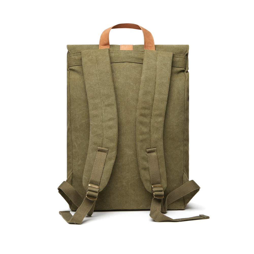 Branded VINGA Bosler backpack GRS recycled canvas