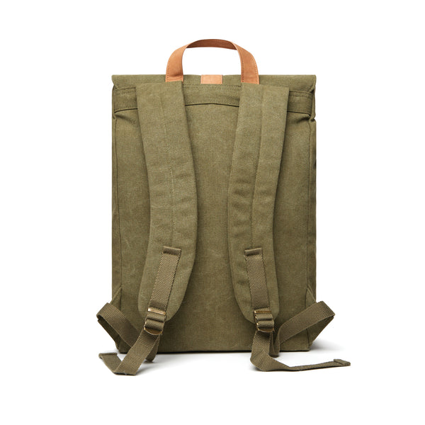 Branded VINGA Bosler backpack GRS recycled canvas