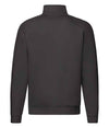 Fruit of the Loom Premium Zip Neck Sweatshirt Black