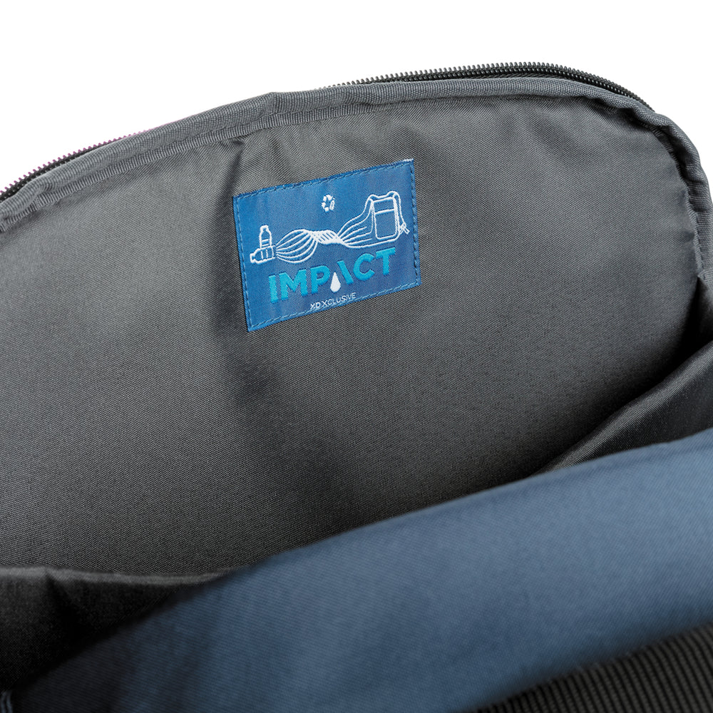 Branded Impact AWARE™ RPET anti-theft 15.6" laptop backpack