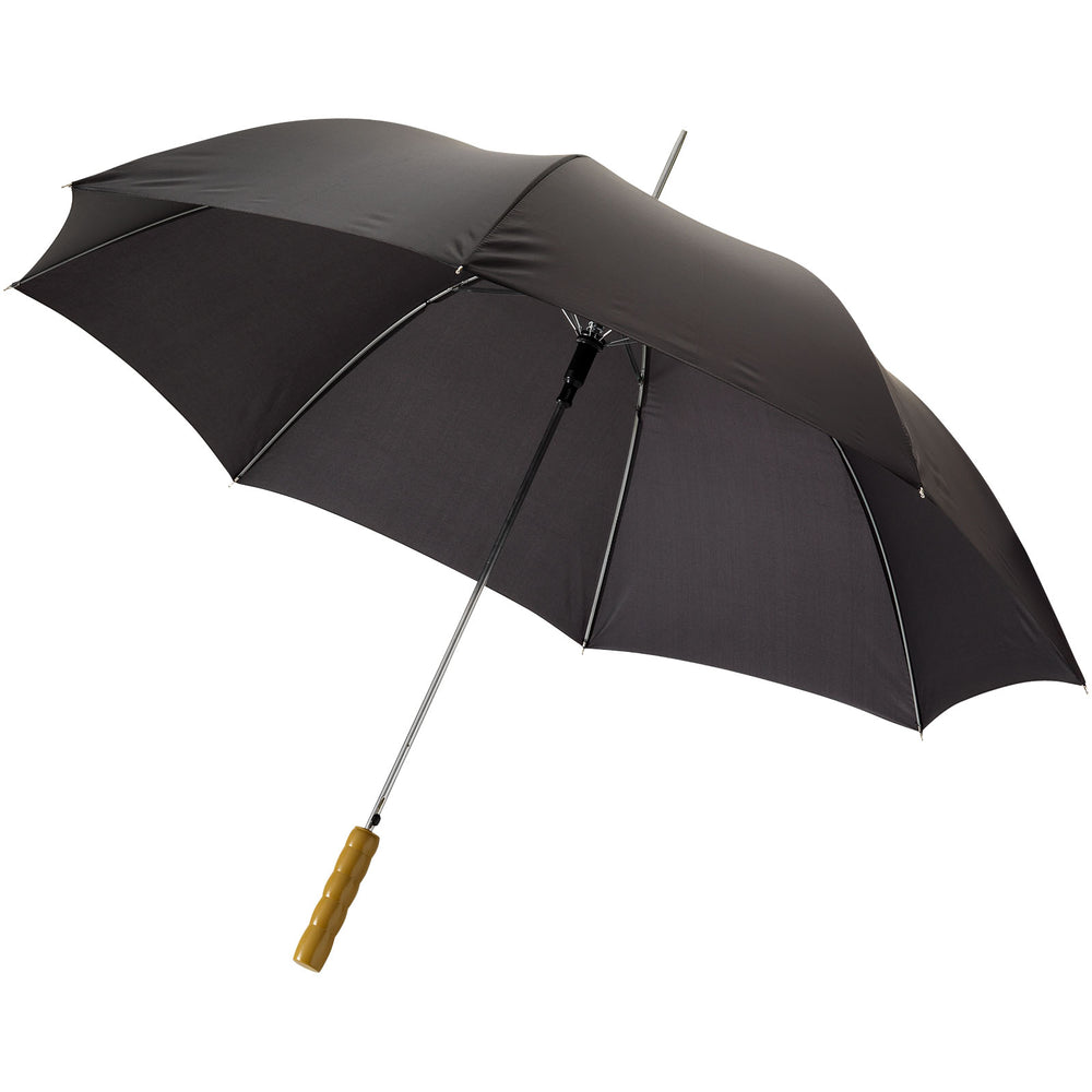Branded Lisa 23" auto open umbrella with wooden handle