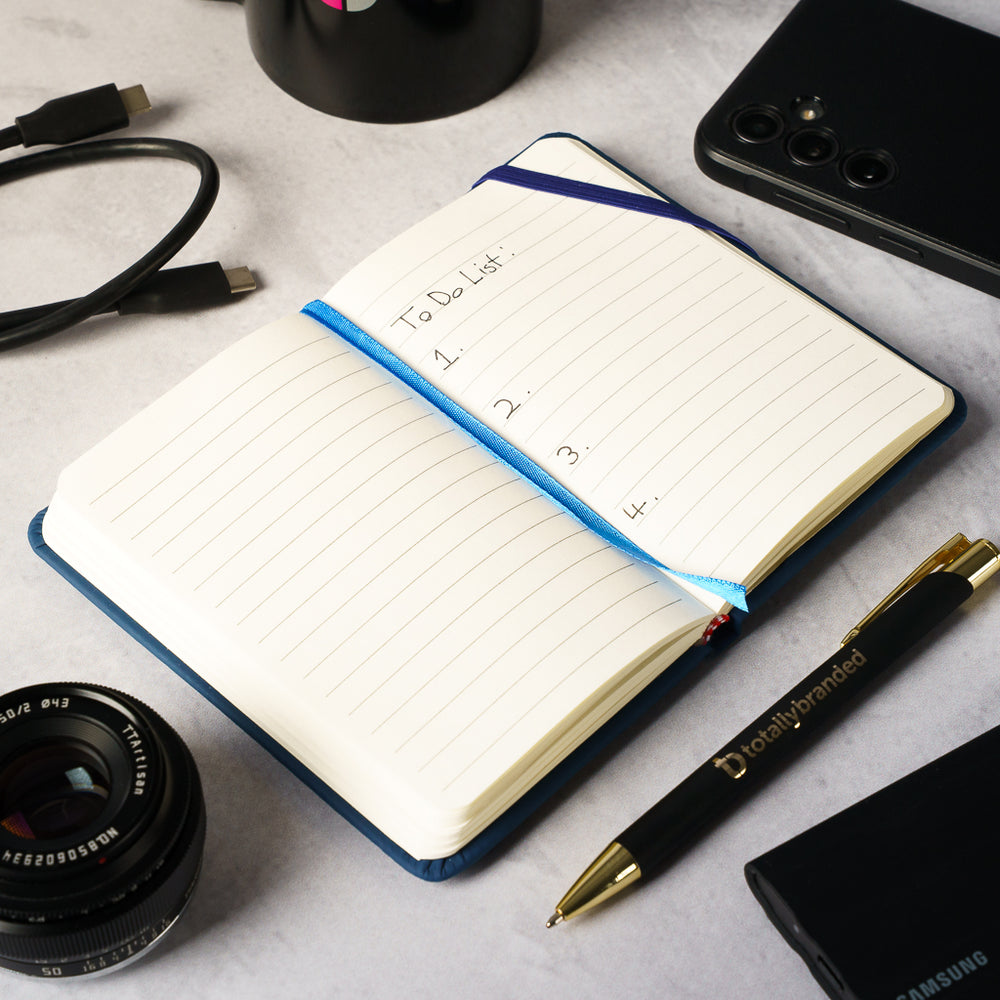 Branded Budget A6 Soft Touch Notebook
