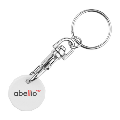 Recycled Plastic Trolley Coin Keyring