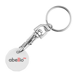 Branded Recycled Plastic Trolley Coin Keyring